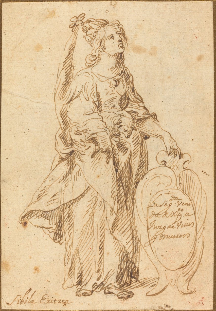 Eritrese Sibyl door Spanish 17th Century