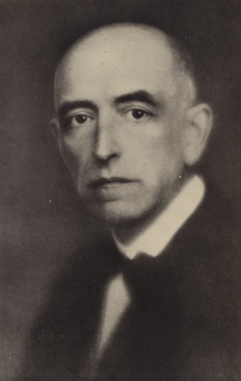 Manuel de Falla, Spaans componist (1876-1946) (z/w foto) door Spanish Photographer