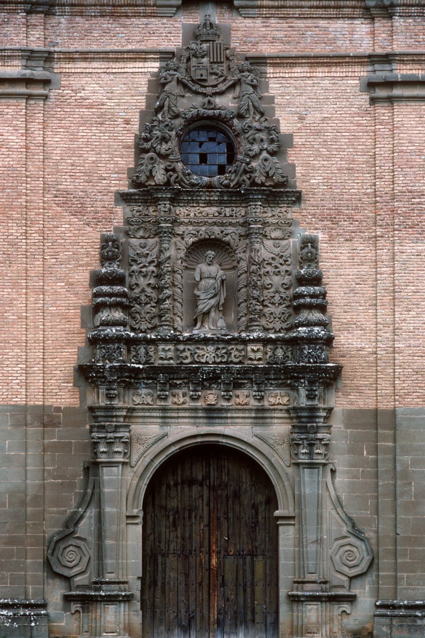 Een barok portaal door Spanish School
