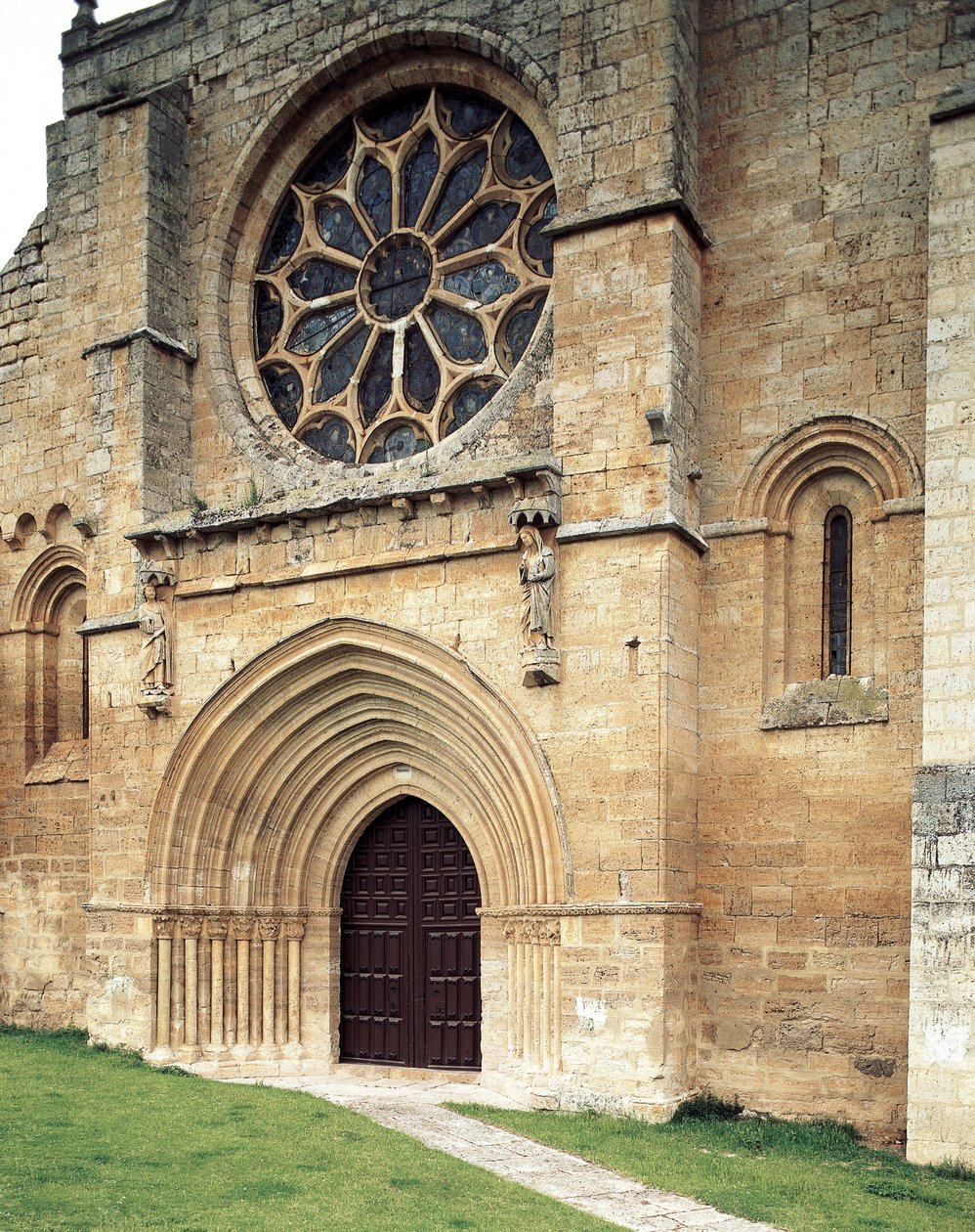 Collegiale Kerk van Santa María del Manzano, Castrojeriz, Burgos, Spanje door Spanish School