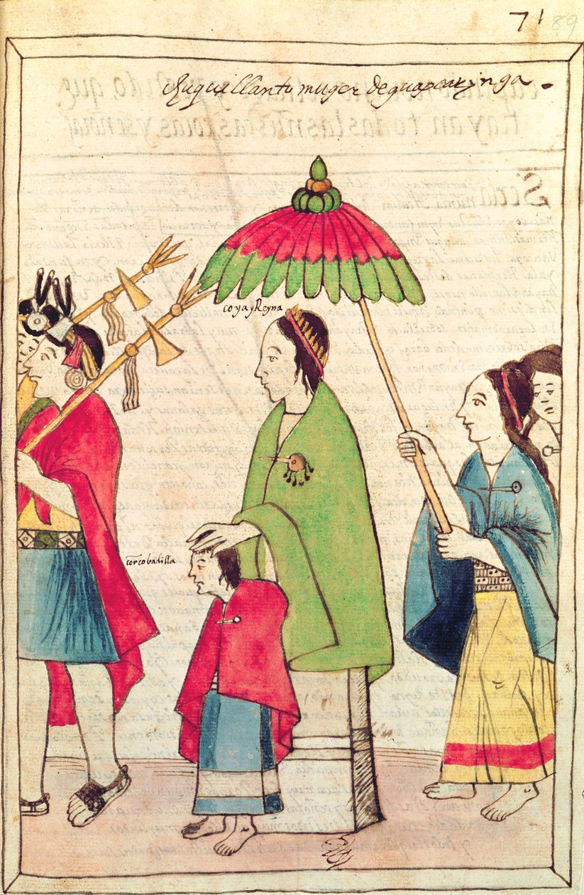 Illustratie van een Inca-koningin uit 