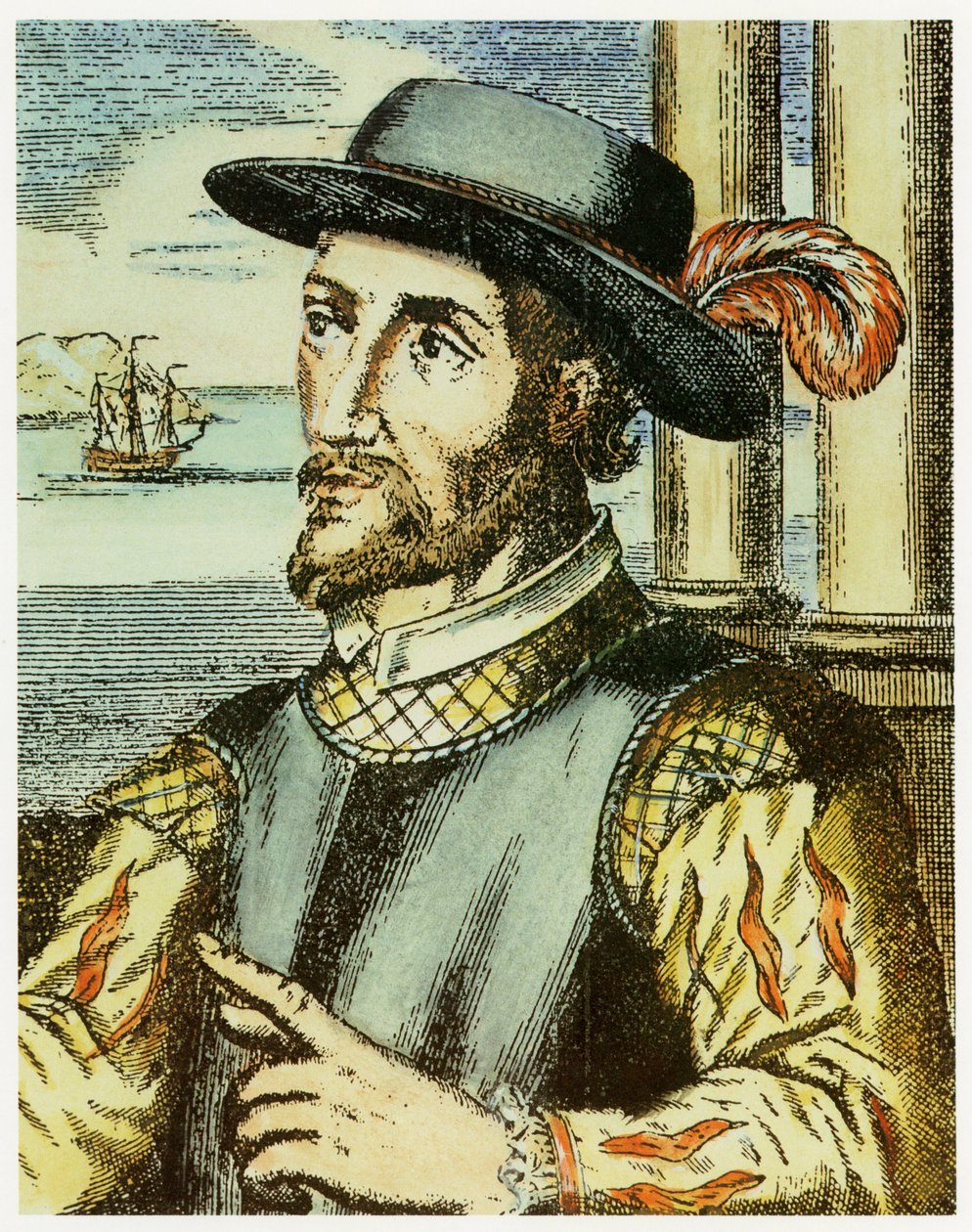 Portret van Juan Ponce de Leon (1474 – 1521) door Spanish School
