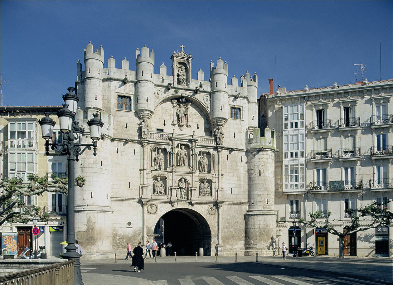 De poort van St. Mary door Spanish School