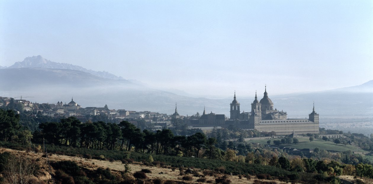 Uitzicht op het Monasterio de San Lorenzo de El Escorial door Spanish School
