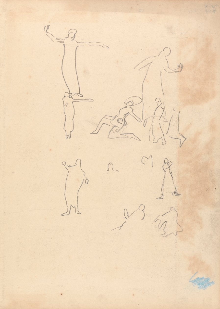 Grot van het Gouden Kalf: Studie van Dansers door Spencer Frederick Gore