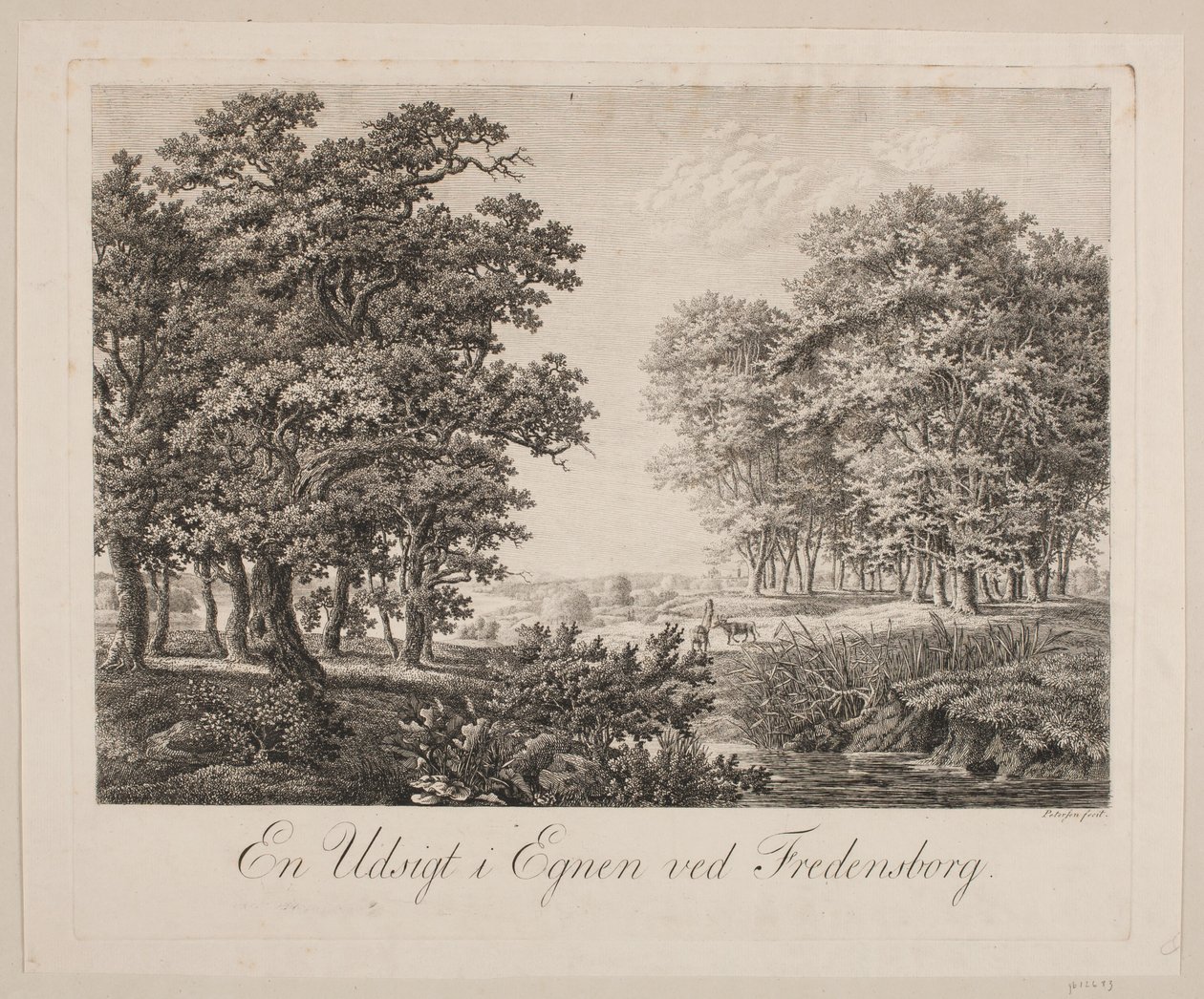 Een uitzicht in de omgeving van Fredensborg door Søren Henrik Petersen
