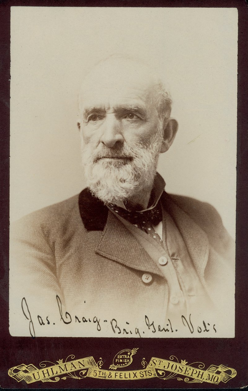 Borstbeeld portret van James Craig Brigadier door St. Joseph Uhlman