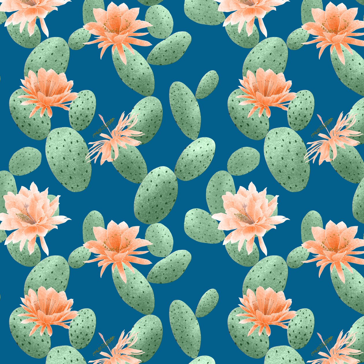Vijgcactus Patroon door Stacy Hsu