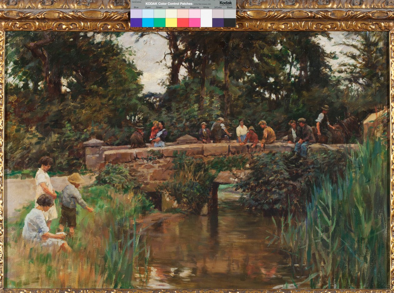 Relubbusbrug, c.1930 door Stanhope Alexander Forbes
