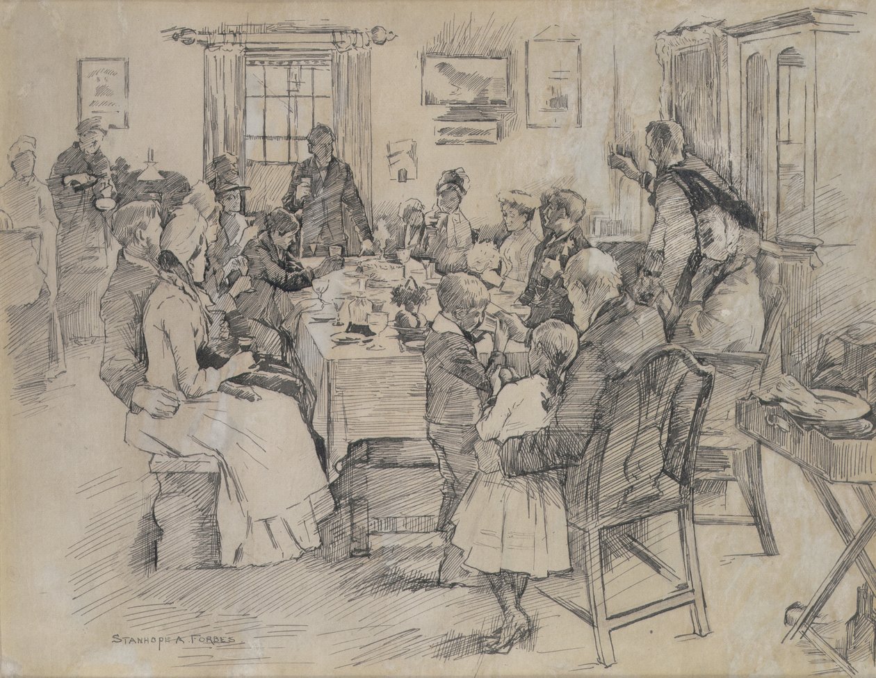 De gezondheid van de bruid door Stanhope Alexander Forbes