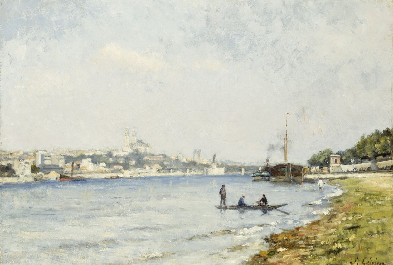 De Seine bij Passy, ca. 1880 door Stanislas Victor Edouard Lepine
