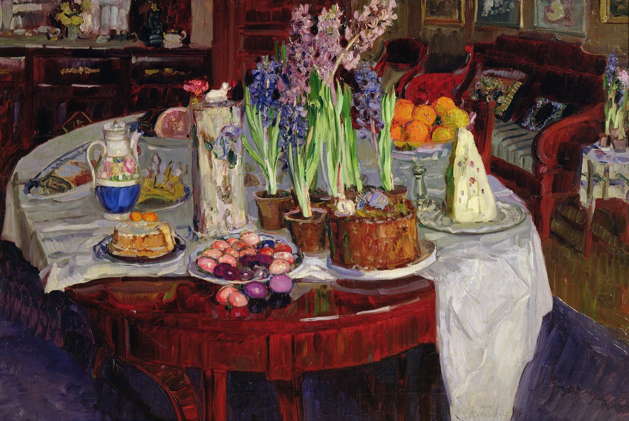 Paastafel, 1915 door Stanislav Julianovic Zukovskij