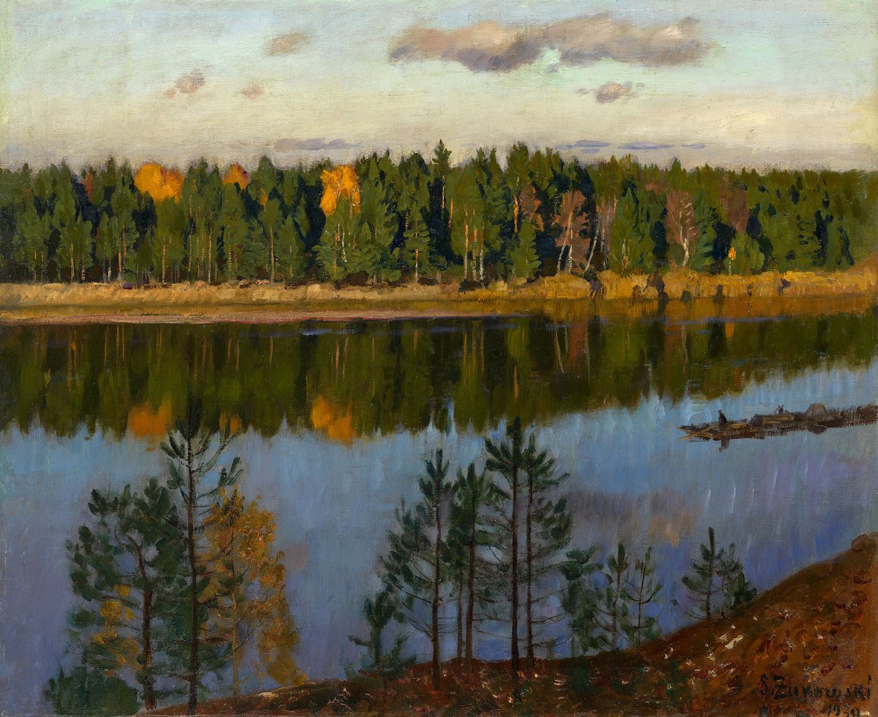 Herfst, 1930 door Stanislav Julianovic Zukovskij
