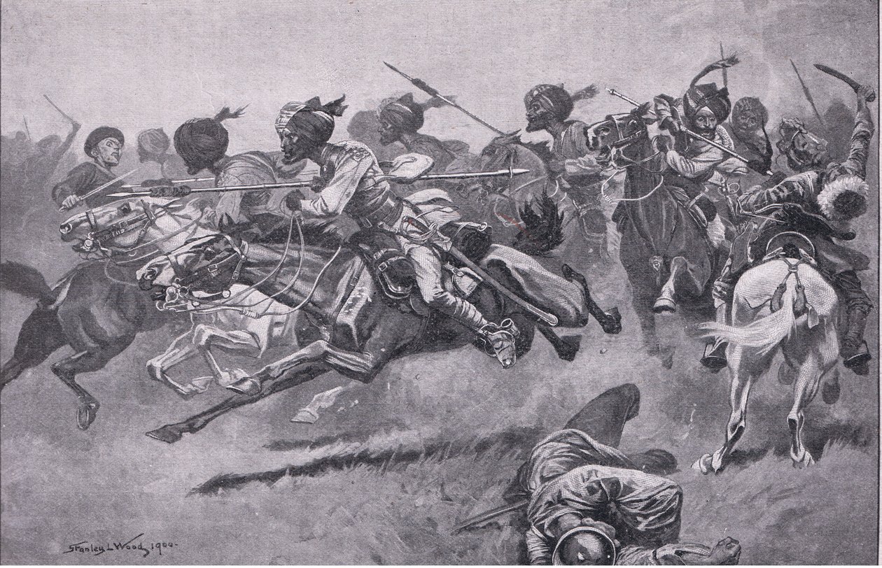 Op de expeditie naar Pao-Ting-Fu: een aanval van de Bengaalse lansiers door Stanley L. Wood