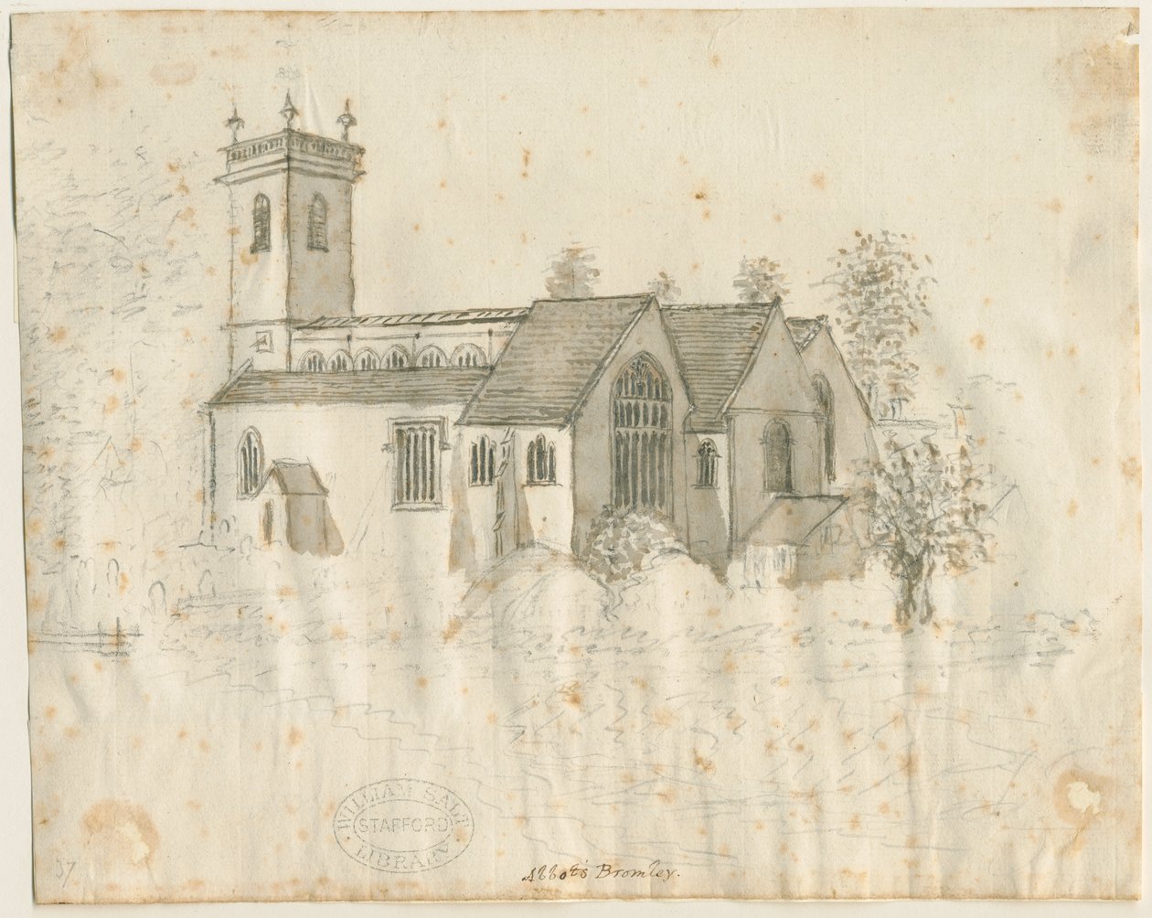 Abbots Bromley Kerk door Stebbing Shaw