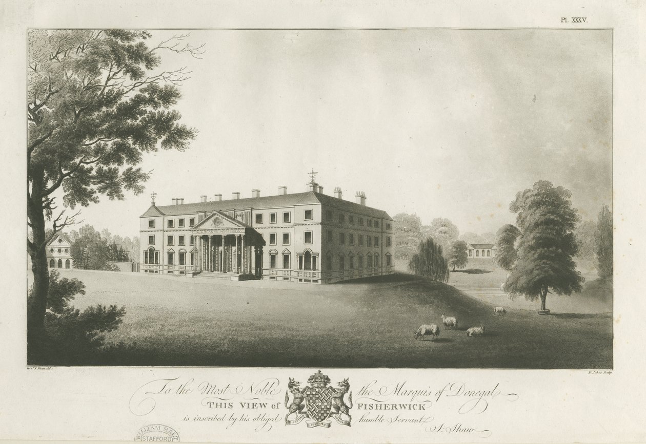 Fisherwick Hall door Stebbing Shaw