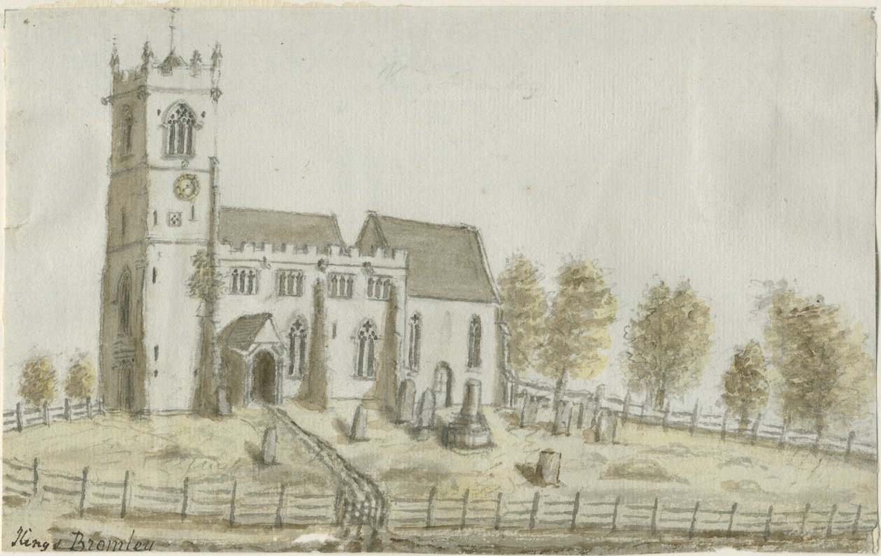 Kings Bromley Kerk door Stebbing Shaw
