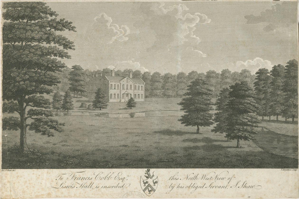 Lysways Hall: gravure, nd [1762-1802] door Stebbing Shaw