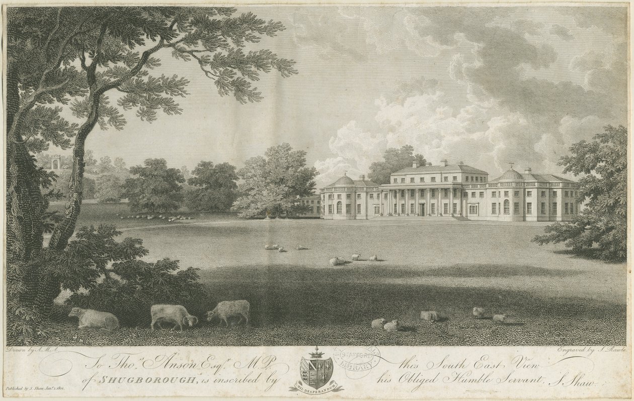 Shugborough Hall door Stebbing Shaw