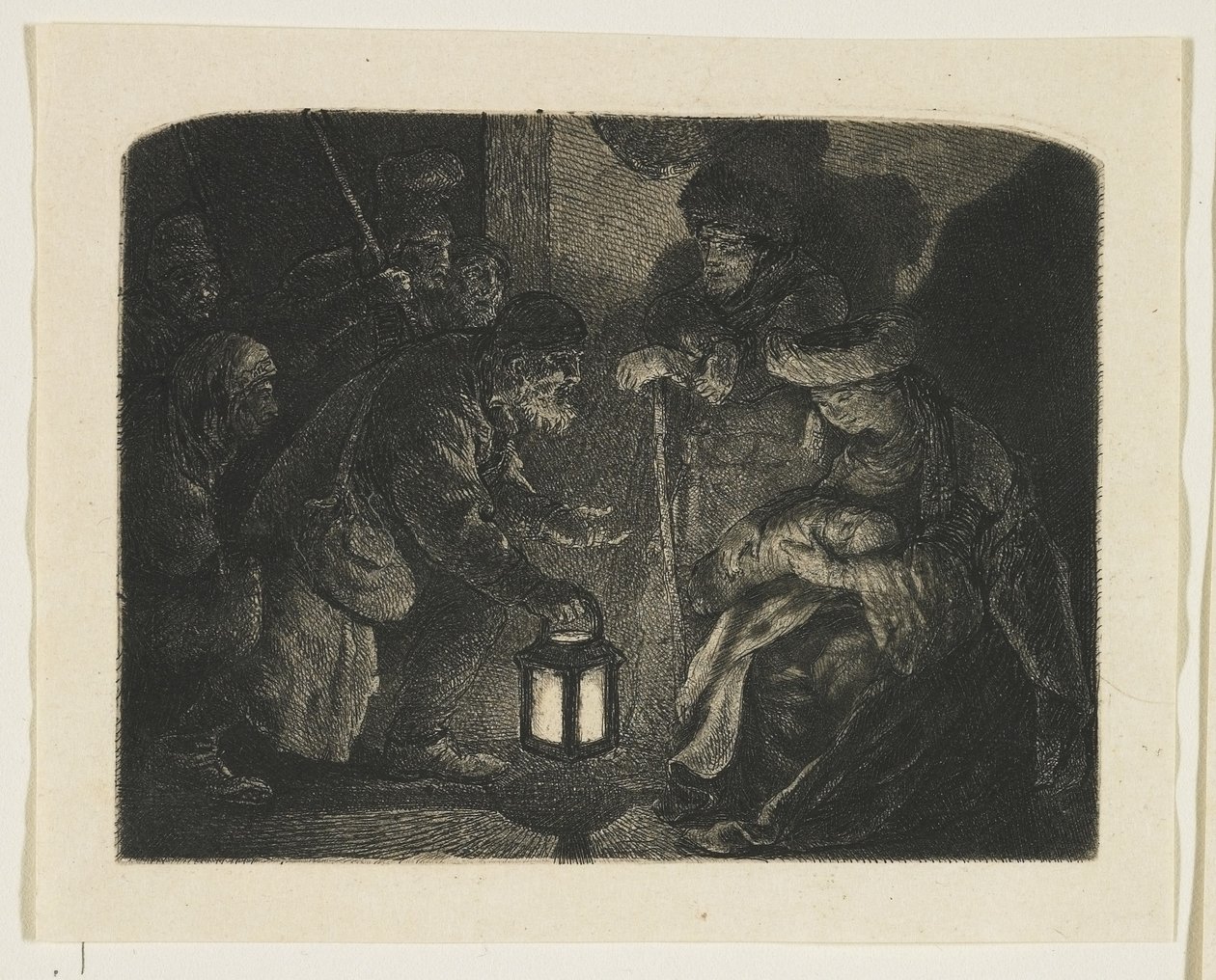 Aanbidding van de herders door Stefan Juliusz Norblin de la Gourdaine