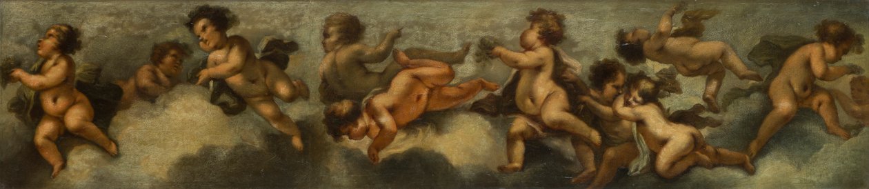 Putti die zich vermaken door Stefano (after) Magnasco