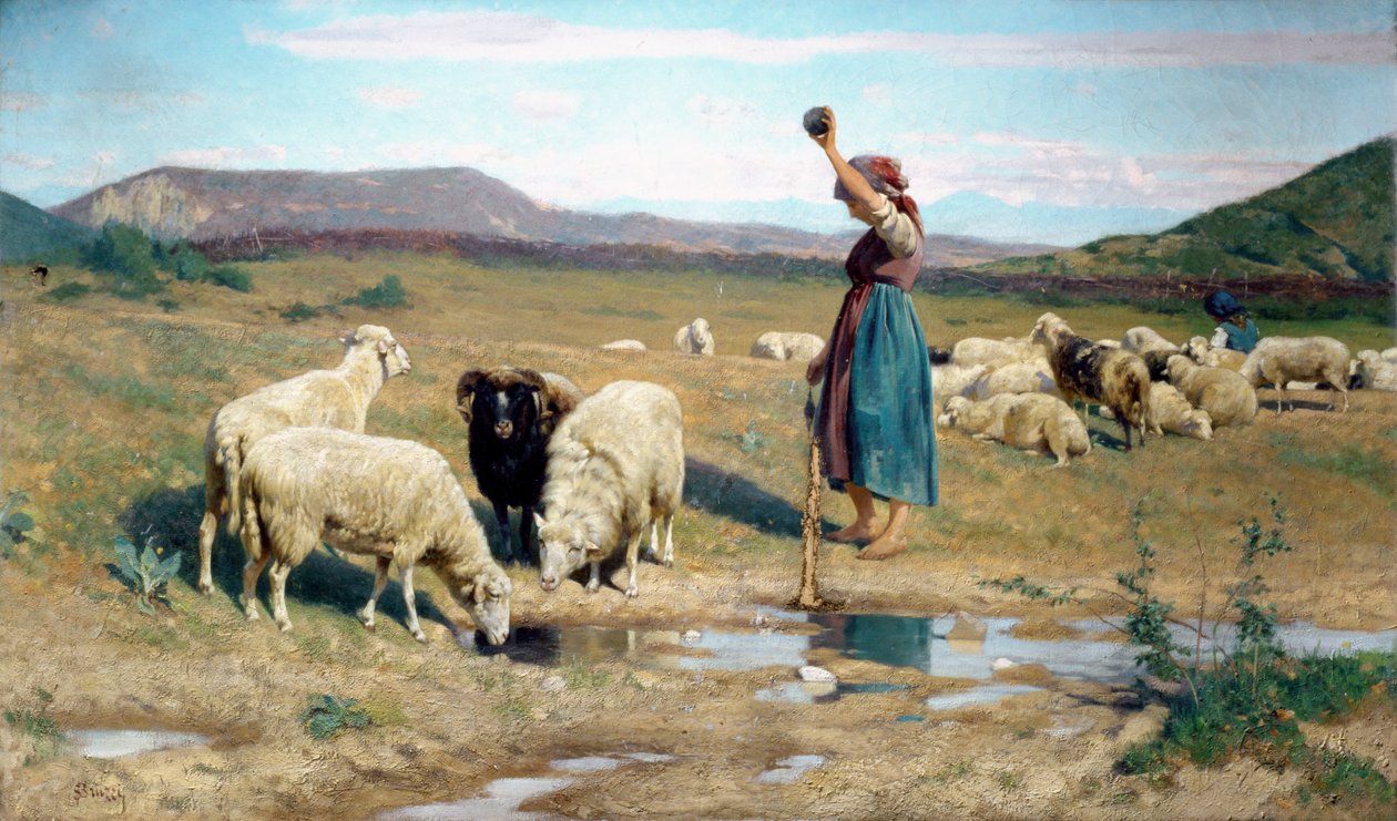 De Herderin door Stefano Bruzzi