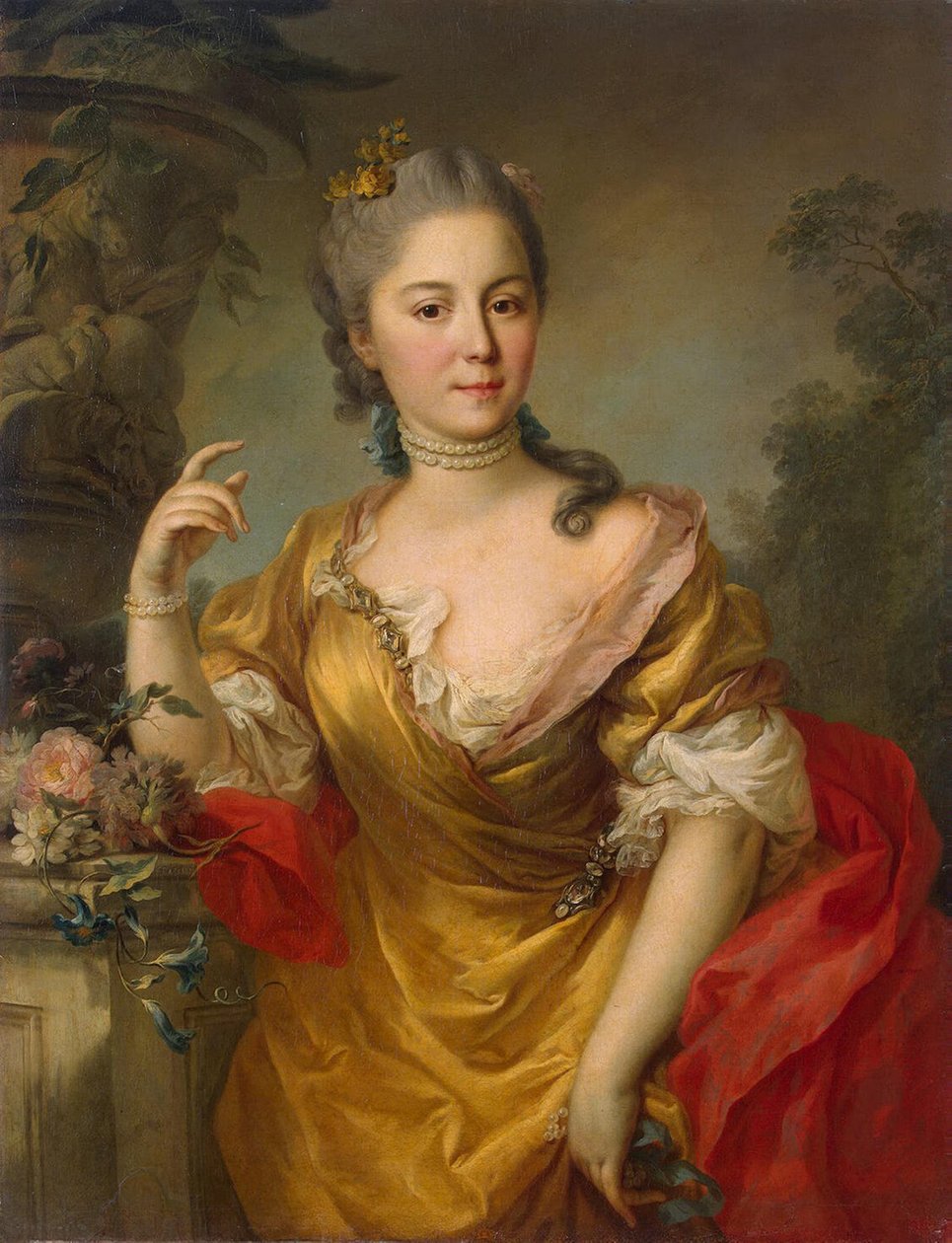 Portret van gravin Anna Alexandrovna Chernyshova door Stefano Torelli