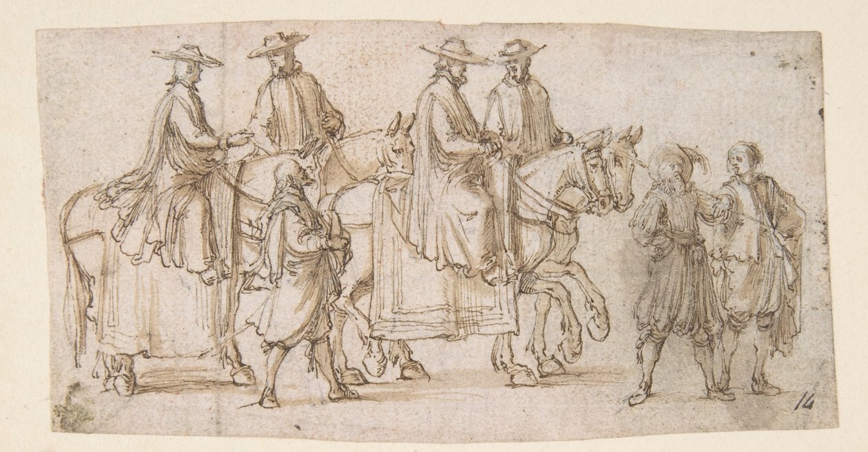 Een processie door Stefano della Bella