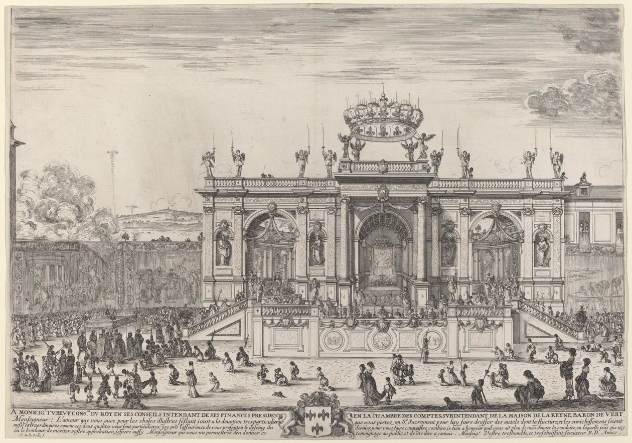 Altaar voor Sacramentsdag, waarschijnlijk 1648 door Stefano della Bella