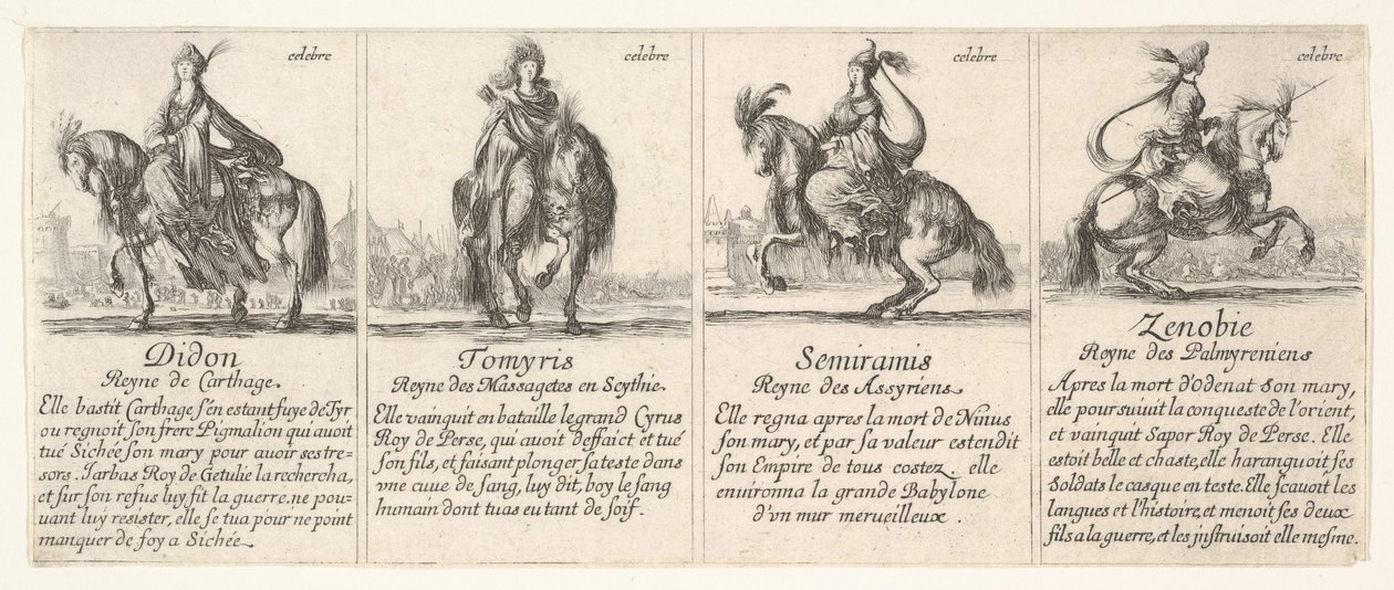 Didon, Tomyris, Semiramis en Zenobie, uit 