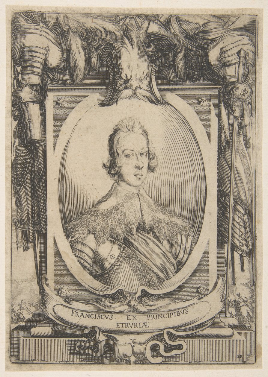 Francesco de Medici, Prins van Toscane, ca. 1634 door Stefano della Bella
