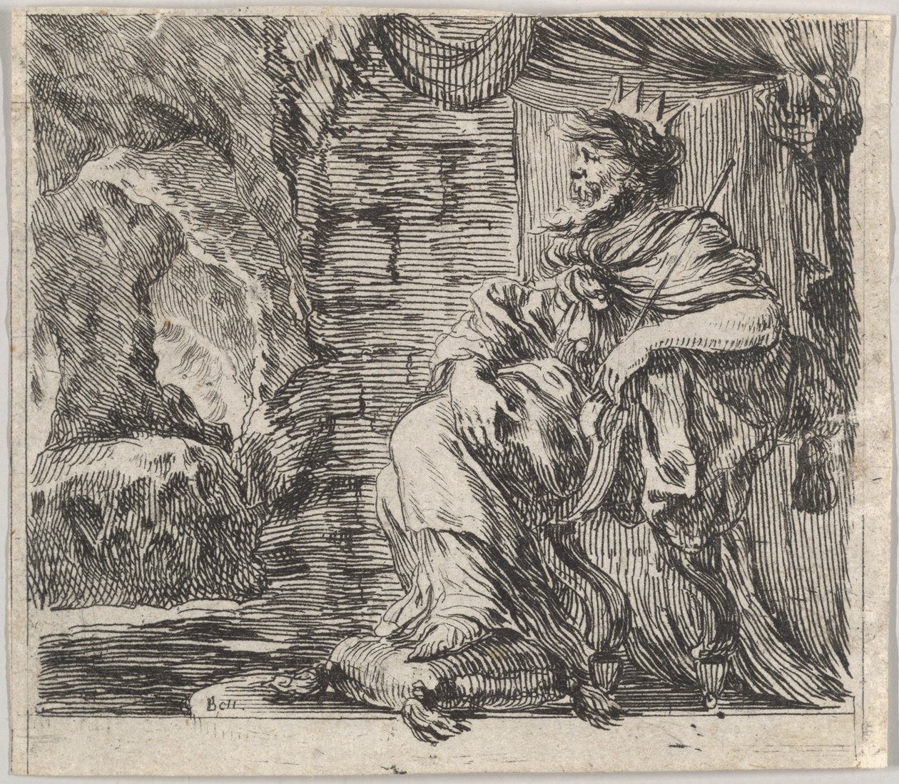 Pluto, uit Spel van Mythologie, 1644 door Stefano della Bella
