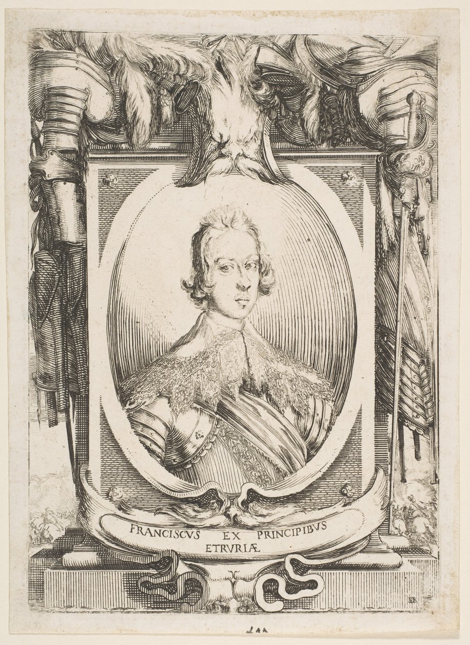 Portret van Francesco de Medici, 1634 door Stefano della Bella