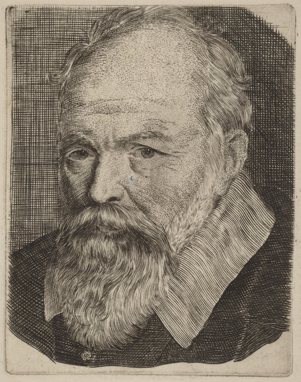 Portret van een man door Stefano della Bella