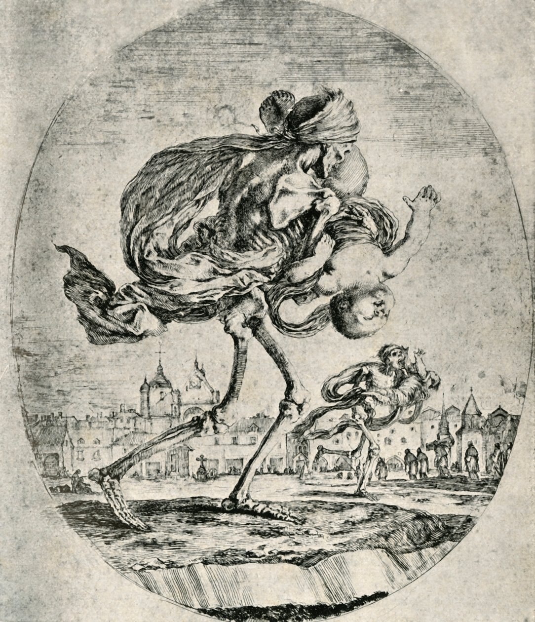 Reproductie van ets uit Set van Vijf Doden, door Stefano della Bella, 1906 door Stefano della Bella