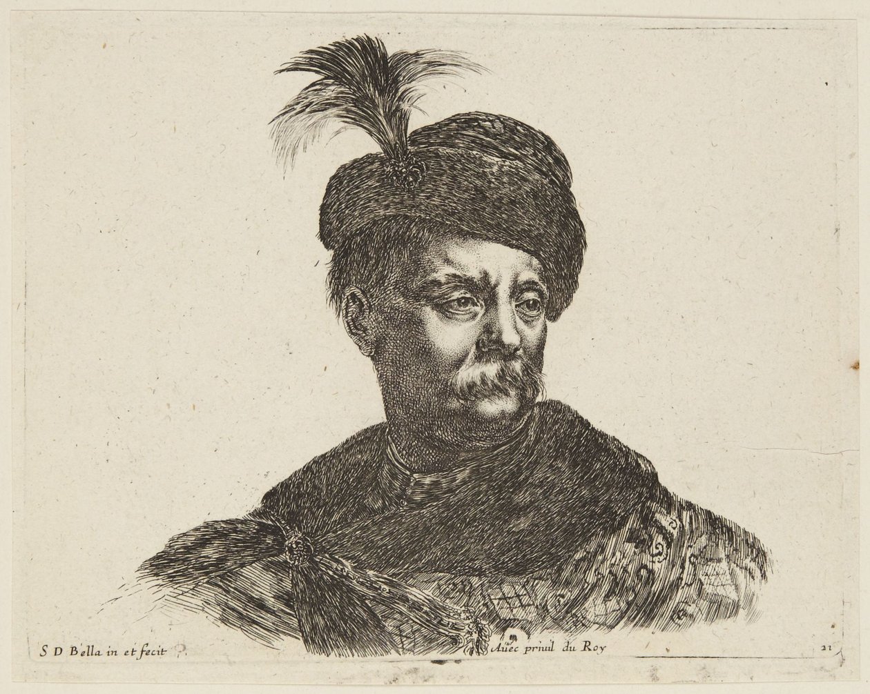 Studie (I principii del disegno, 21) door Stefano della Bella