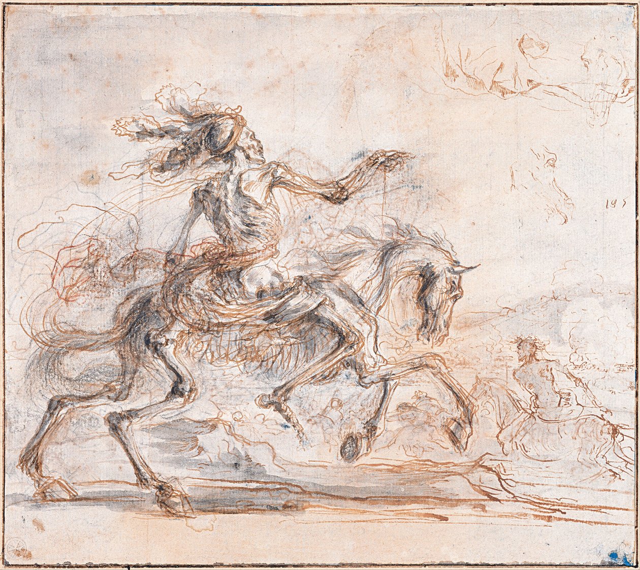 De dood op het slagveld, tussen 1640 en 1650 door Stefano della Bella