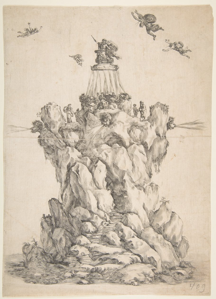 De Rots van Aeolus, 1652 door Stefano della Bella