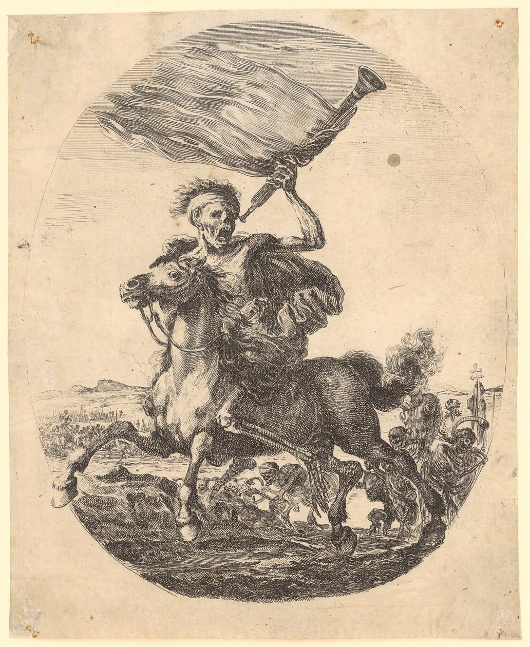 Dood te paard door Stefano della Bella