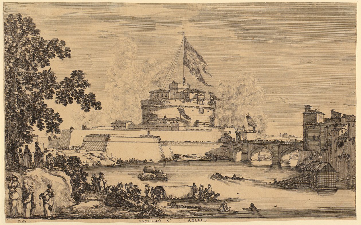 Diverse zeilschepen, blad 2 van de serie „Maritieme landschappen“ door Stefano della Bella