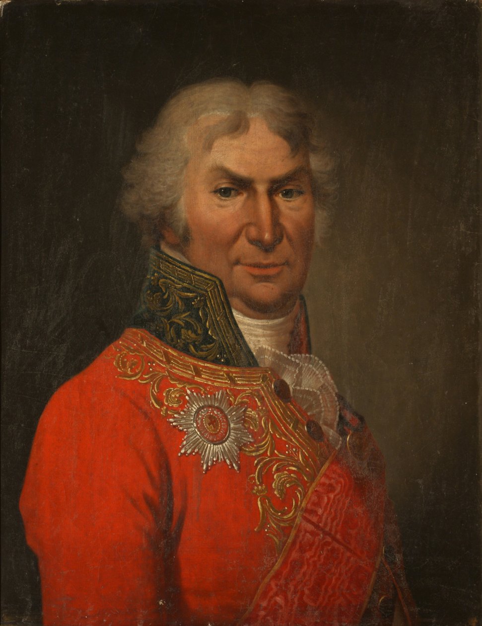 Portret van de dichter Graaf Dmitry Khvostov 1810-1889, ca 1808 door Stepan Semenovich Shchukin