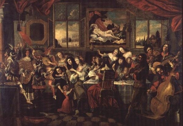 De verloren zoon met de courtisanes, ca. 1662 door Stephan Kessler