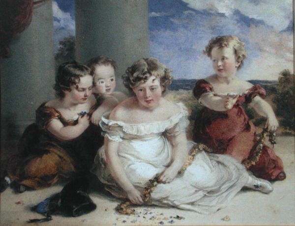 Kinderen maken een slinger door Stephan Poyntz Denning