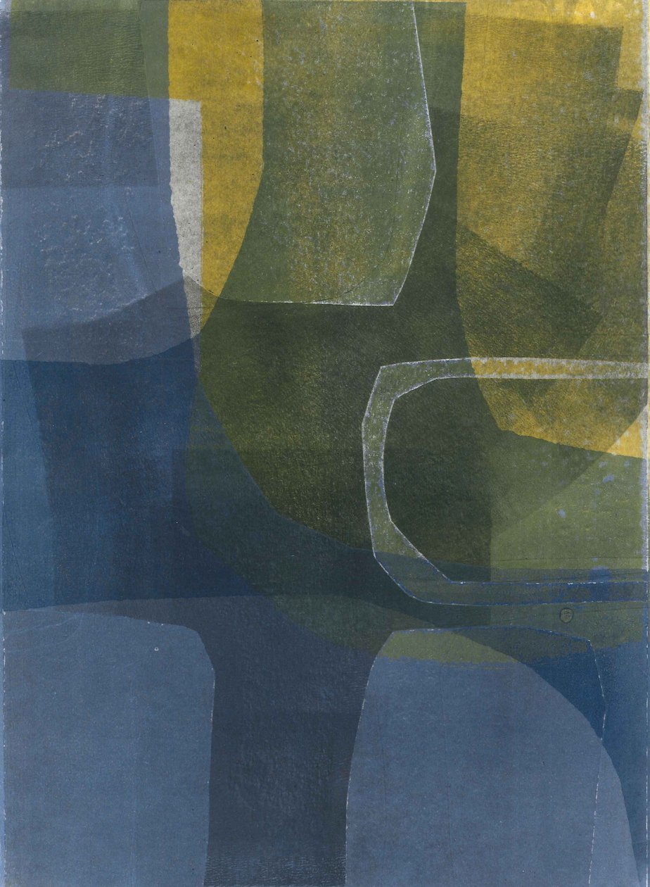 Bogen Zon  Zee II, 2015 (monoprint op papier) door Stephen Dow