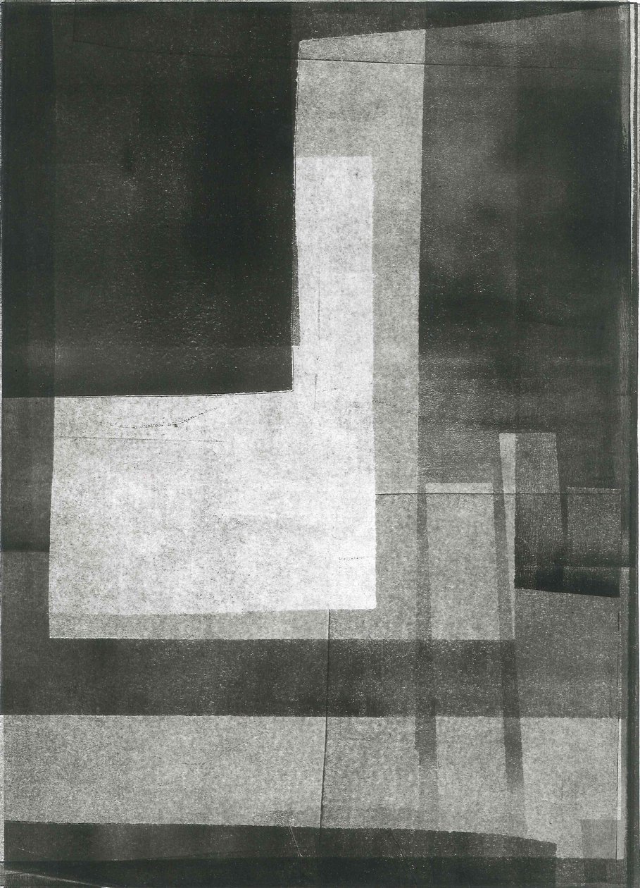 Nocturnus II, 2015 (monoprint op papier) door Stephen Dow