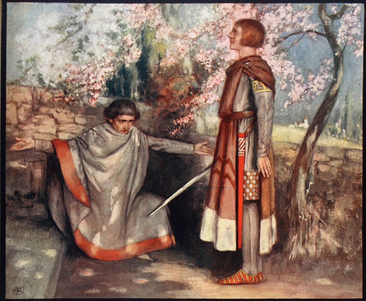 Sint Giovanni Gualberto en de Moordenaar, illustratie uit 