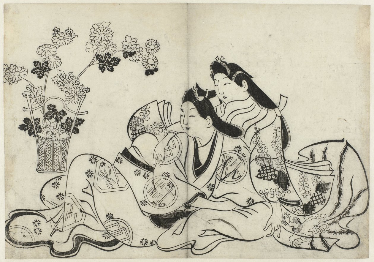 Erotische voorstelling door Sugimura Jihei (attributed to)