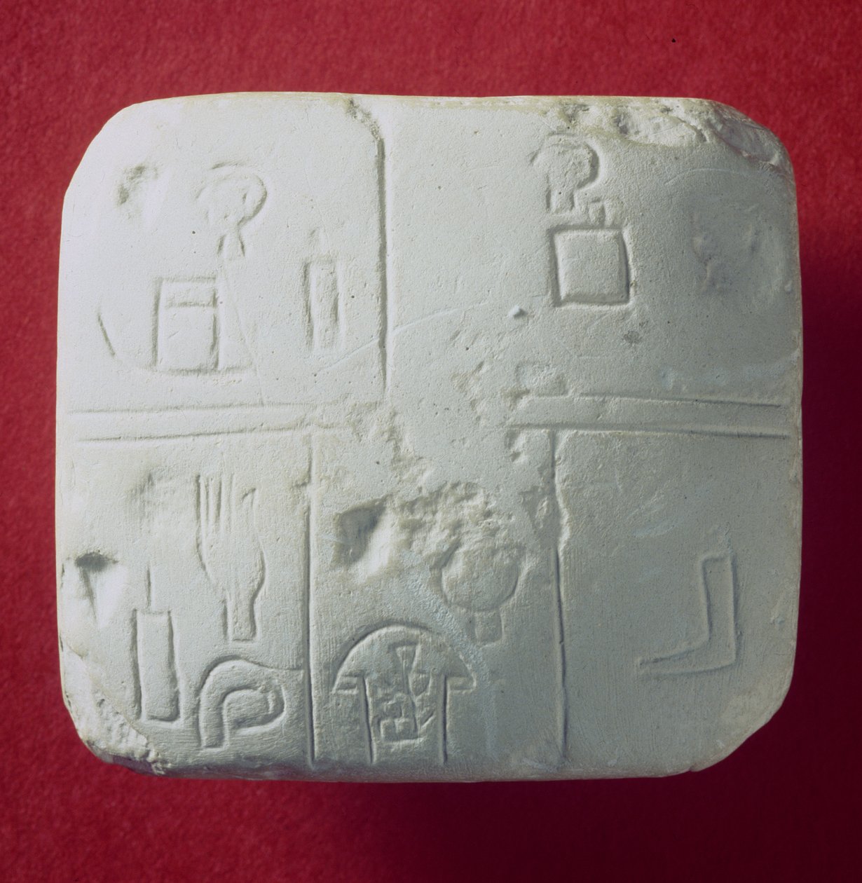 Gipsafgietsel van een spijkerschrifttablet, Sumerisch door Sumerian