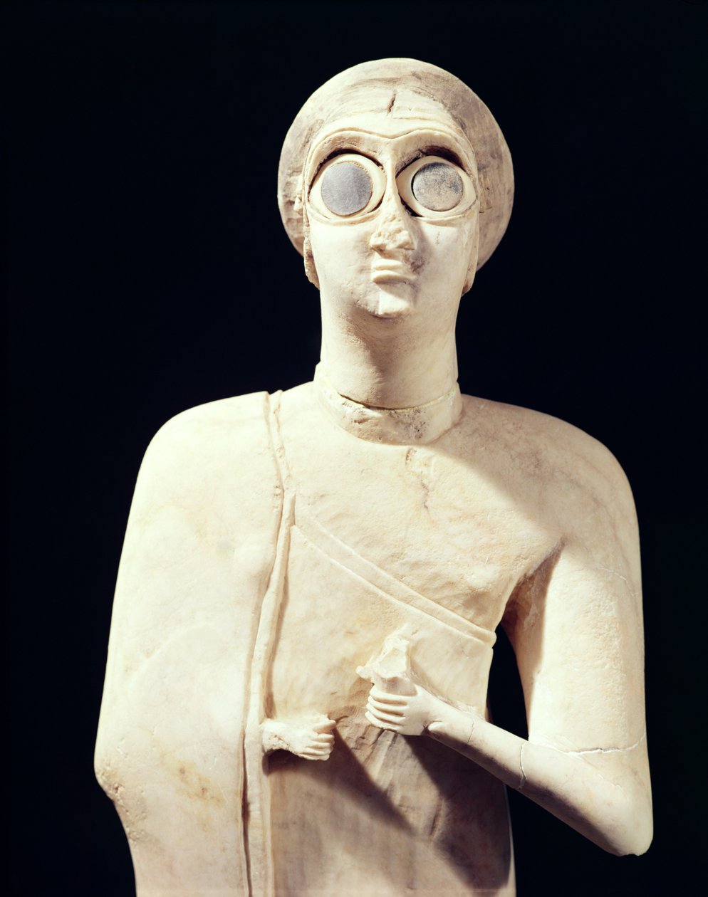 Standbeeld van de Grote Godin, uit Tell Asmar (detail) door Sumerian