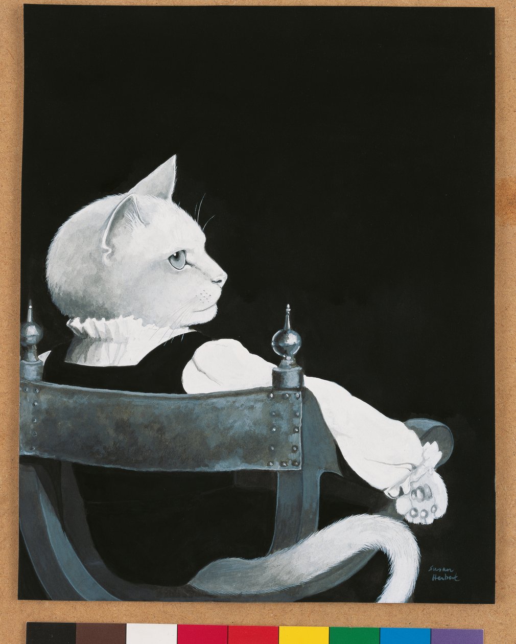 Illustratie uit Cats Galore! A Compendium of Cultured Cats door Susan Herbert